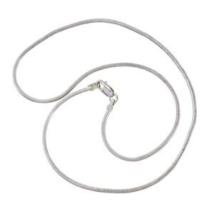 Vintage Sterling Silver 925 1.6mm Snake Chain Necklace 16"